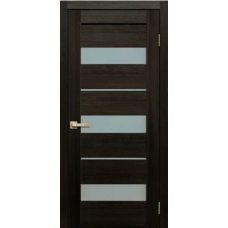 Дверь межкомнатная Сибирь Профиль Ла Стелла 200 Дуб мокко, стекло белое матовое